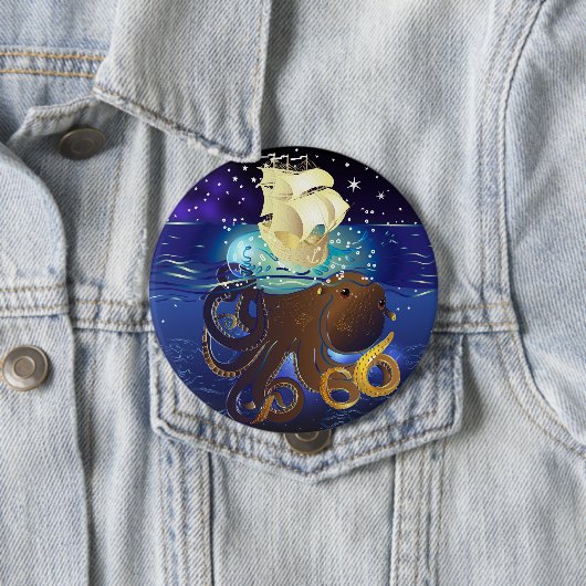 タコ巨大とカラベラ 缶バッジ (インサイチュ)