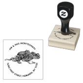 タコ差出人住所切手 ラバースタンプ (押印)