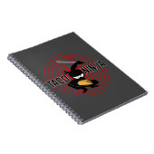 タコ忍者デザイン – スパイラルフォトノートブック ノートブック (右側)