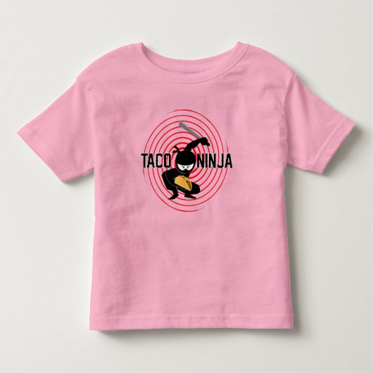 タコ忍者デザイン- Toddler 素晴らし Jersey T-Shirt トドラーTシャツ (正面)