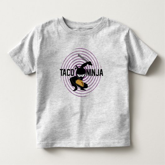 タコ忍者デザイン- Toddler 素晴らし Jersey T-Shirt トドラーTシャツ (正面)