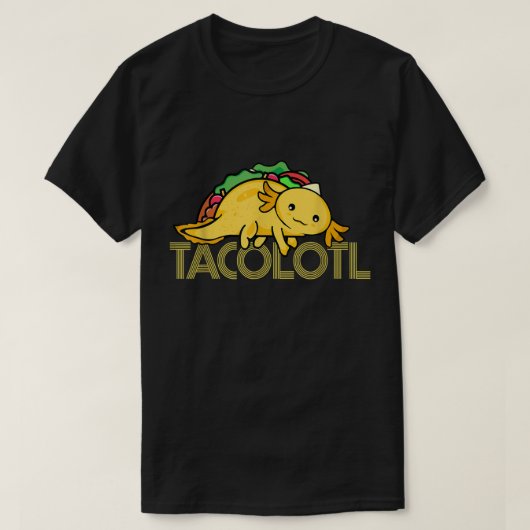 タコ恋人メンアクソロトル恋人の女性かわいいメキシコの斧 Tシャツ (デザイン正面)