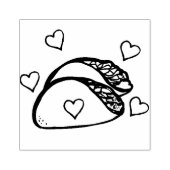 タコ愛好家タコ火曜ハート ラバースタンプ (インプリント)