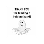 タコ感謝してい先生救済は ラバースタンプ (インプリント)