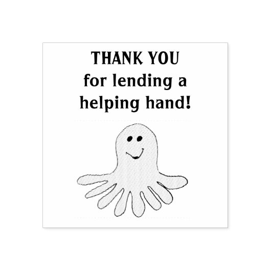 タコ感謝してい先生救済は ラバースタンプ (インプリント)