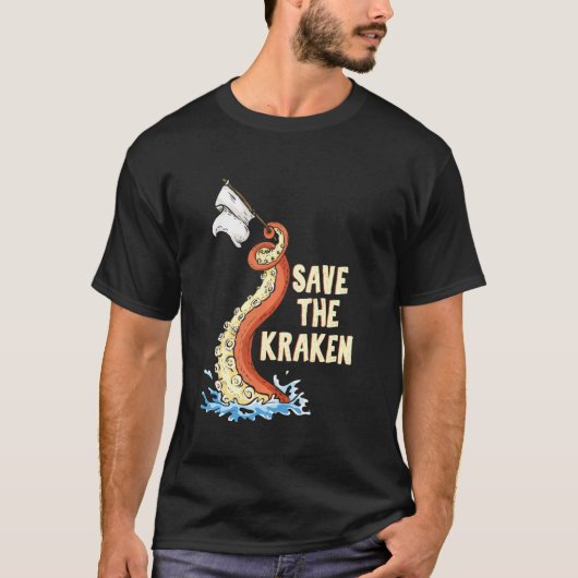 タコ救・ザ・クラーケン Tシャツ (正面)