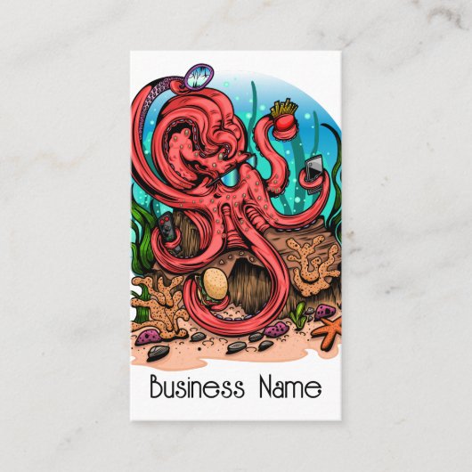 タコ数々のタコ 名刺 (正面)