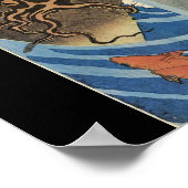 タコ日本のと魚c.1800年代(日本) ポスター (角)