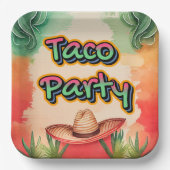 タコ時間 ペーパープレート (正面)