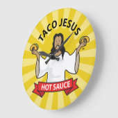 タコ時間 ラージ壁時計 (傾斜)