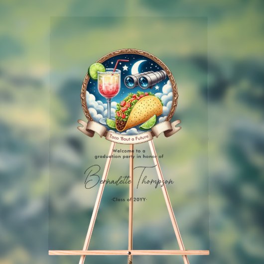 タコ'未来のアクリル卒業へようこそ アクリルサイン (ニュートラル)