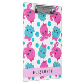 タコ柄かわいいタコ海あなたの名前 クリップボード (右)