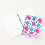 タコ柄かわいいタコ海あなたの名前 ノートブック (内部)