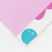 タコ柄かわいいタコ海あなたの名前 フリースブランケット (角)