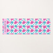 タコ柄かわいいタコ海あなたの名前 ヨガマット (裏面(横))