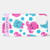 タコ柄かわいいタコ海あなたの名前 Case-Mate iPhoneケース (裏面 (横))