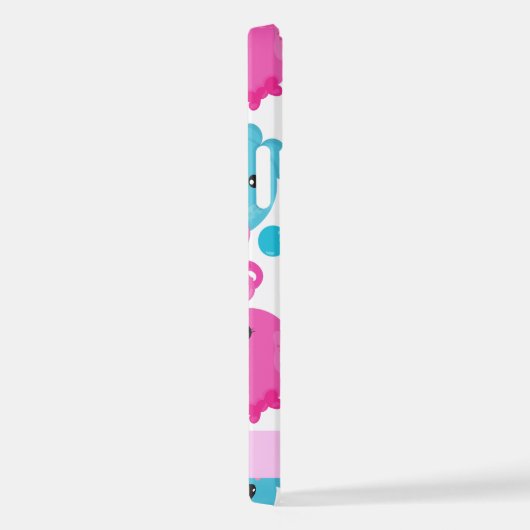 タコ柄かわいいタコ海あなたの名前 iPhoneケース (右側面)