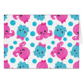 タコ柄、かわいいタコ、海獣 (正面横)