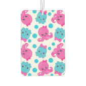 タコ柄、かわいいタコ、海獣 カーエアーフレッシュナー (裏面)