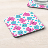 タコ柄、かわいいタコ、海獣 コースター (左側)