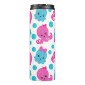 タコ柄、かわいいタコ、海獣 タンブラー (裏面)