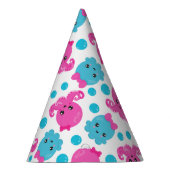 タコ柄、かわいいタコ、海獣 パーティーハット (右)