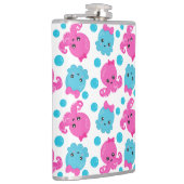 タコ柄、かわいいタコ、海獣 フラスク (右)