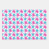 タコ柄、かわいいタコ、海獣 ラッピングペーパーシート (正面3)