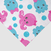 タコ柄、かわいいタコ、海獣 薄葉紙 (詳細)