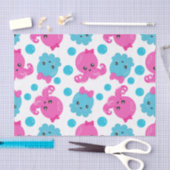 タコ柄、かわいいタコ、海獣 薄葉紙 (クラフト)