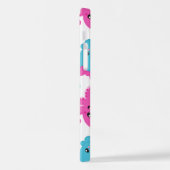 タコ柄、かわいいタコ、海獣 iPhoneケース (左側面)