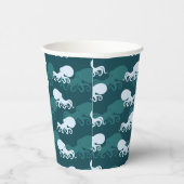 タコ模様の列 紙コップ (右)