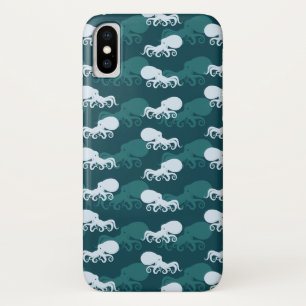 タコ模様の列 iPhone X ケース