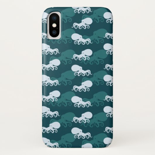 タコ模様の列 Case-Mate iPhoneケース (裏面)