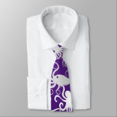 タコ模様.b D紫BG ネクタイ (タイ)