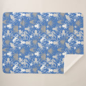 タコ模様.b LBlue BG シェルパブランケット (正面(横))