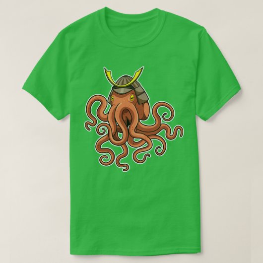 タコ武士の武術 Tシャツ (デザイン正面)