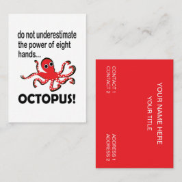 タコ沿岸ビーチおもしろいタコ 名刺