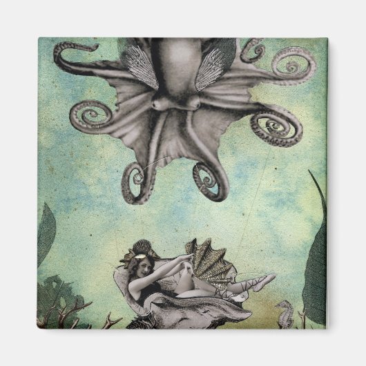 タコ浮き磁石 マグネット (正面)