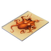 タコ海の怪物の生き物セファラポッドヴィンテージ ノートブック (左側)