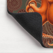 タコ海の怪物の生き物セファラポッドヴィンテージ マウスパッド (コーナー)