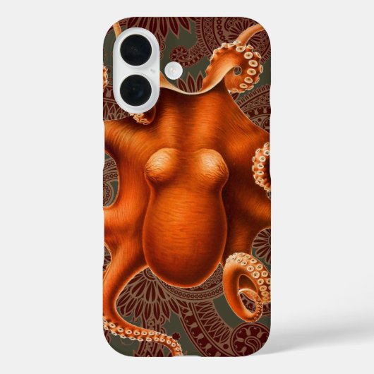 タコ海の怪物の生き物セファラポッドヴィンテージ Case-Mate iPhoneケース (裏面)