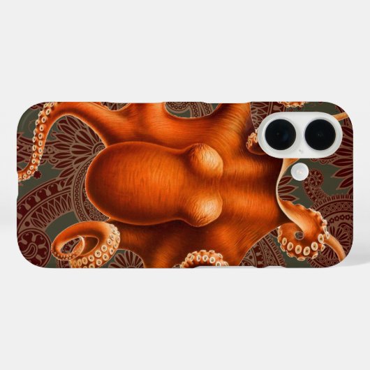 タコ海の怪物の生き物セファラポッドヴィンテージ Case-Mate iPhoneケース (裏面 (横))