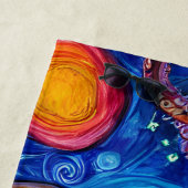 タコ海の海パーソナライズされた名 ビーチタオル (インサイチュ)