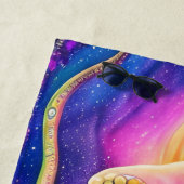 タコ海シーイカ動物水中競技 ビーチタオル (インサイチュ)