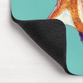 タコ海洋生物水彩画 マウスパッド (コーナー)