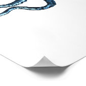 タコ海海ビーチ航海の沿岸 ポスター (角)