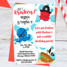 タコ海賊こども誕生日「クラケンとは」