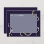 タコ海軍ノートカード ノートカード (正面/裏面)