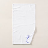 タコ海軍ブルー航海のホワイト海底沿岸 バスタオルセット (ハンドタオル)